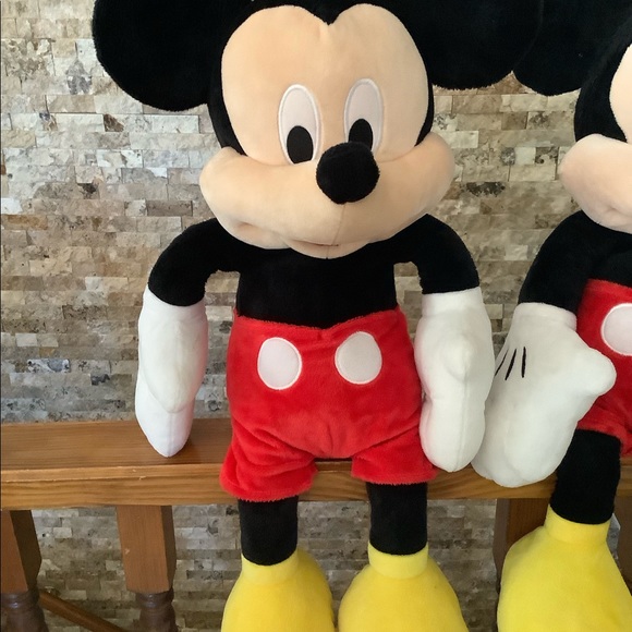 Lot Of 2 Mickey Mouse Twins Clubhouse Plush Stuffed Animal Jumbo 24" Disney CUTE - Picture 3 of 11